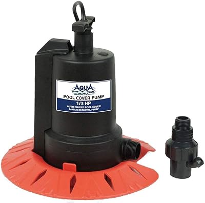 Pompe d'assèchement de couverture de piscine aqua pro 3000 gph marche/arrêt automatique 1/4