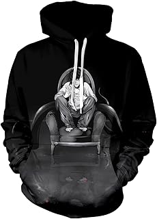 Sweat à capuche à manches longues et imprimé animé 3d pour hommes