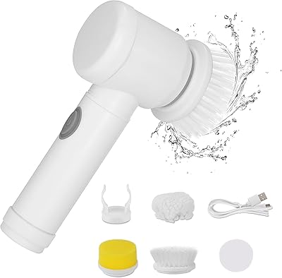 Kastwave épurateur électrique rechargeable, brosse de nettoyage électrique avec 3 têtes de brosse