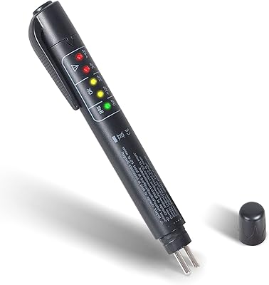 Testeur de liquide de frein avec 5 indicateurs led, stylo testeur de liquide