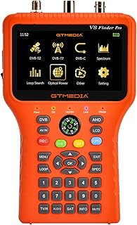 Détecteur de signal tv icam v8 finder pro, récepteur de signal dvb-s/s2/s2x/t/t2/c