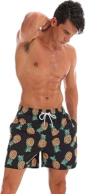 Short de plage pour hommes, short de surf imperméable, short de bain à