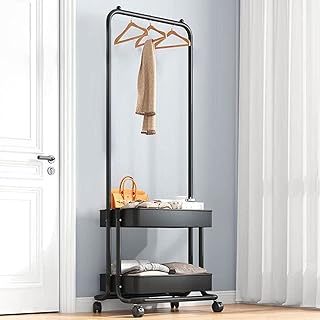 Étendoir de séchage portable multifonctionnel en métal timmy pour vêtements, manteaux et chaussures