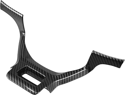 Autohau 1pc garniture de couverture de volant intérieure abs pour kia