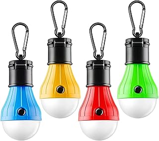 Thmins lampe de tente de camping portable à led, lampe led portable alimentée
