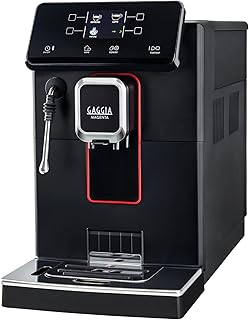 Machine à café entièrement automatique gaggia magenta plus, fabriquée en italie, avec mousseur