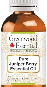 HUILE ESSENTIELLE DE BAIES DE GENIÈVRE PURES GREENWOOD ESSENTIAL (JUNIPERUS COMMUNIS), 100 %
