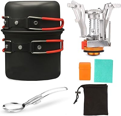 Ensemble de batterie de cuisine de camping 6 pièces – casserole antiadhésive légère