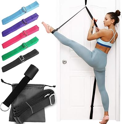 Jhuuuu ceinture élastique de jambe réglable pour pratique de ballet polyvalente, bande élastique
