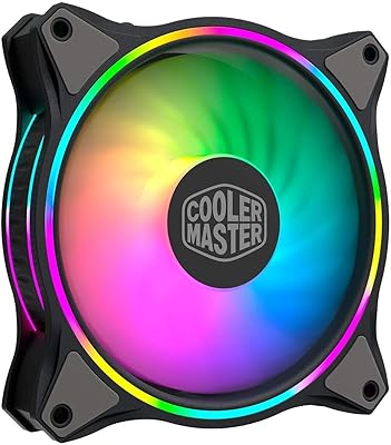 Ventilateur halo à double anneau cooler master mf120, 24 led indépendantes, ventilateur à