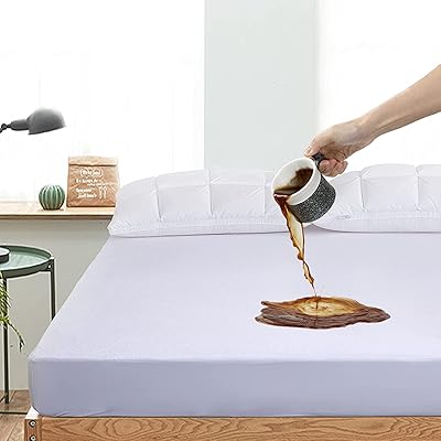 Protège-matelas dardo (120x200 + 30cm) housse de matelas imperméable, respirante, douce et silencieuse