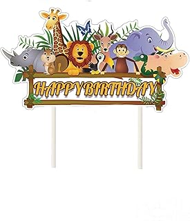 Décorations de gâteaux la vista jungle pour décorations d'anniversaire sur le thème