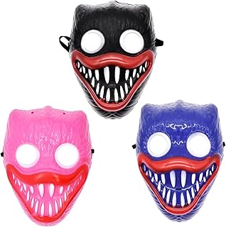 3 masques de fête poppy playtime huggie woogie masques d'anniversaire pour enfants