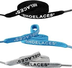 3 paires de lacets de rechange en tissu imprimé avec texte pour baskets. Diaytar Sénégal : L'e-commerce qui vous ressemble