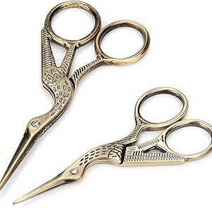 Ciseaux de tailleur, alikdon 2 pièces ciseaux de couture vintage cigogne en acier inoxydable, ciseaux de couture tranchants pour la broderie, la couture, l'artisanat, les œuvres d'art et l'usage quotidien. Diaytar : L'e-commerce généraliste qui met le discount à l'honneur