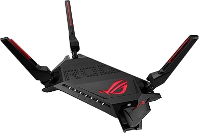 Routeur de jeu wi-fi 6 double bande asus rog rapture, deux ports 2,5g
