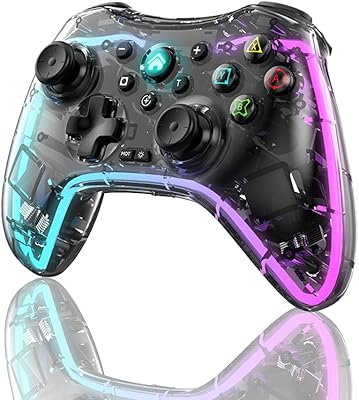 Manette switch pro sans fil compatible avec nintendo switch/switch lite/switch oled, manette turbo