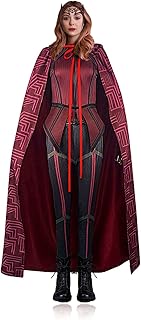 Costume hqroidd wanda maximoff cape écarlate sorcière coiffe rouge robe haut. Votre satisfaction, notre priorité chez Diaytar