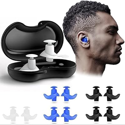 5 paires d'écouteurs de natation gavest, écouteurs réutilisables en silicone étanches pour la natation,