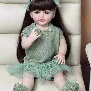 Néo classique 22 pouces 55 cm reborn bébé poupée doux corps complet en silicone nouveau-né réel comme bébé poupée fille jouet cadeau poupée (support vert). Des économies garanties sur chaque commande avec Diaytar