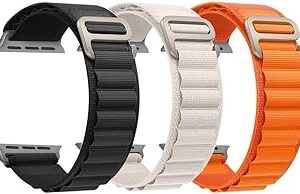 Band margoun alpine loop pour apple watch 49 mm/45 mm/44 mm/42 mm, bracelet sport en nylon tissé compatible avec iwatch series 8/ultra/7/se/6/5/4/3/2/1. Votre shopping simplifié de A à Z avec Diaytar