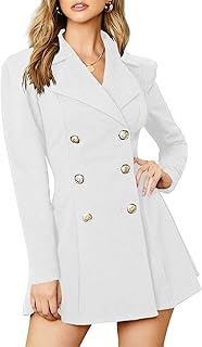 Robe élégante à col en v pour femmes sans manches-manches longues décontractée