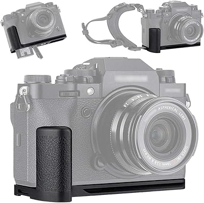 Poignée antidérapante en forme de l en métal jjc pour fujifilm fuji x-t4