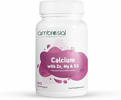 Supplément ambrocial de calcium, magnésium, zinc et vitamine d3 | supplément de calcium