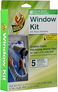 Kit d'isolation de film rétractable intérieur de marque dac pour 5 fenêtres intérieures