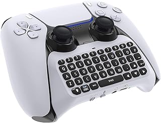 Clavier sans fil pour manette playstation 5, mini clavier de jeu bluetooth 3.0 chatpad, clavier intégré avec prise audio 3,5 mm pour la messagerie et le chat en direct pour les jeux. Diaytar : Parce que bien acheter, c'est économiser