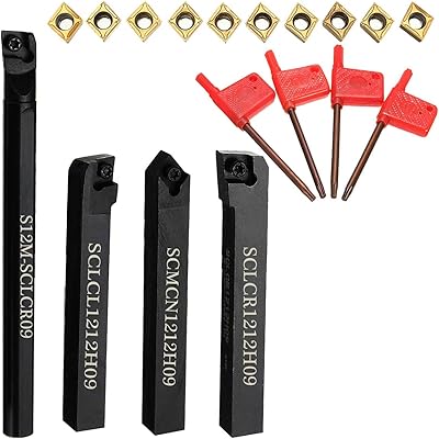 Maison 4 pièces porte-outils pour embouts de tour cnc s12m-sclcr09 sclcr1212h09