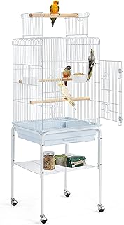 Cage à oiseaux egardenkart® avec support roulant