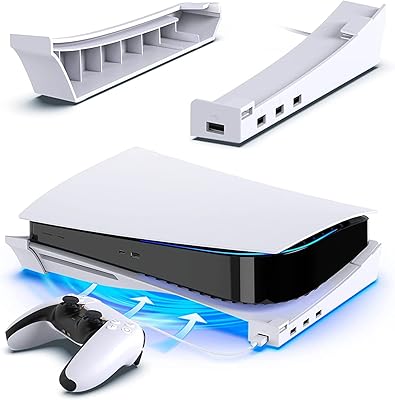 Support horizontal pour console playstation 5/ps5 avec hub usb 4 ports, accessoires