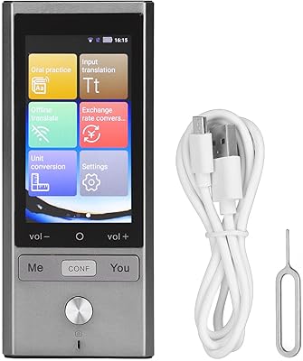 Traducteur vocal intelligent t9, appareil de traduction de langue portable avec écran tactile