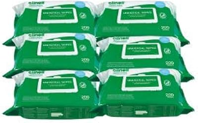 Lingettes humides clenil pour nettoyer et désinfecter les surfaces - 6 paquets