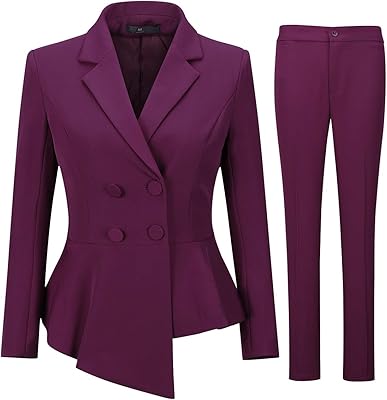 Veste blazer de costume deux pièces à double boutonnage et pantalon à deux