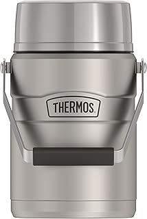 Pot alimentaire isotherme sous vide en acier inoxydable king de 47 oz