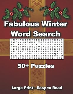 La fabuleuse recherche de mots d'hiver pour tous les âges : livre de puzzle de recherche de mots pour adultes, enfants, adolescents et seniors, la recherche de mots amusante d'hiver.: recherche de mots amusante pour tous les âges. Diaytar : Votre partenaire e-commerce au quotidien