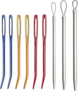 Aiguilles à tricoter pour la couture, aiguilles à fil émoussé avec de grands