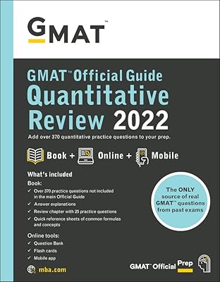 Revue quantitative du guide officiel gmat 2022 : livre + banque de questions
