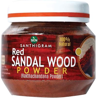 Poudre de bois de santal rouge naturel santhigram - 100 grammes (rakta chandan)