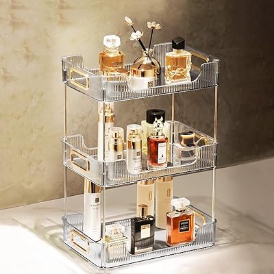 Organiseur de maquillage semi-grand, boîte de rangement pour cosmétiques, organisateur de soins