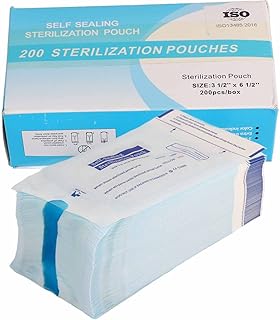 200 pièces sacs de stérilisation par autoclave sacs de stérilisation jetables sacs