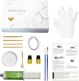 Kit de réparation de poterie kintsugi utilisant 50 ml de colle en poudre