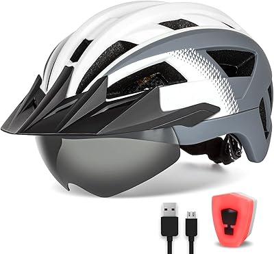 Casque de vélo adulte vanwickt avec visière et lunettes pour hommes femmes casque de vélo léger rechargeable sur route de montagne. Vos marques préférées à prix réduits sur Diaytar