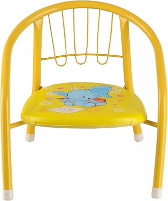 Une chaise pour enfants au design de dessin animé multicolore de bellatm