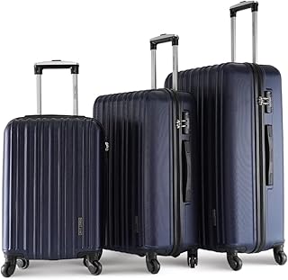 Un ensemble de 3 sacs de voyage légers en abs avec serrure