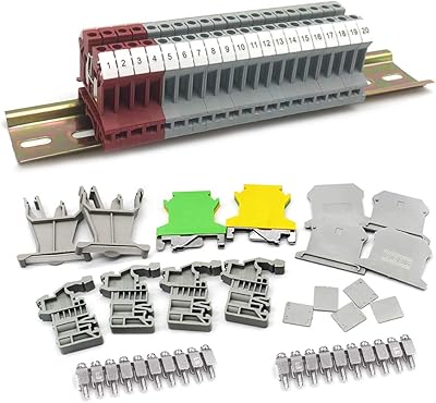 Kit de borniers sur rail din kikihong, borniers de classe universelle mila-amaz, blocs
