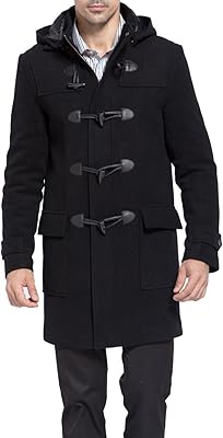 Bgsd manteau en laine mélangée benjamin pour hommes (régulier, grand et long)