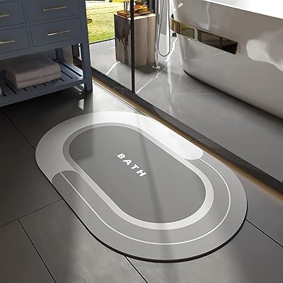 Tapis de bain mahmair® diatom, tapis de bain antidérapant à séchage rapide, tapis